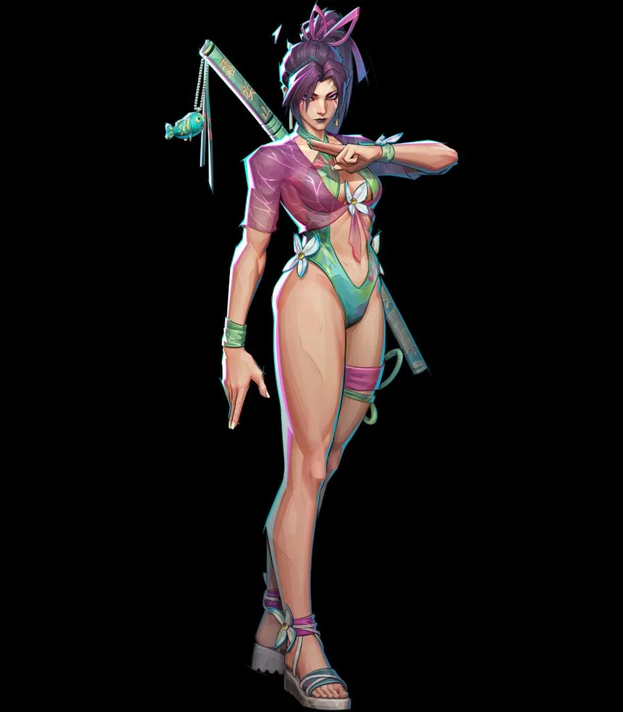 Psylocke: Breezy Butterfly Full Body HD Image