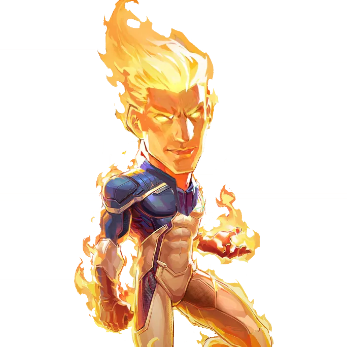 Human Torch Big Head