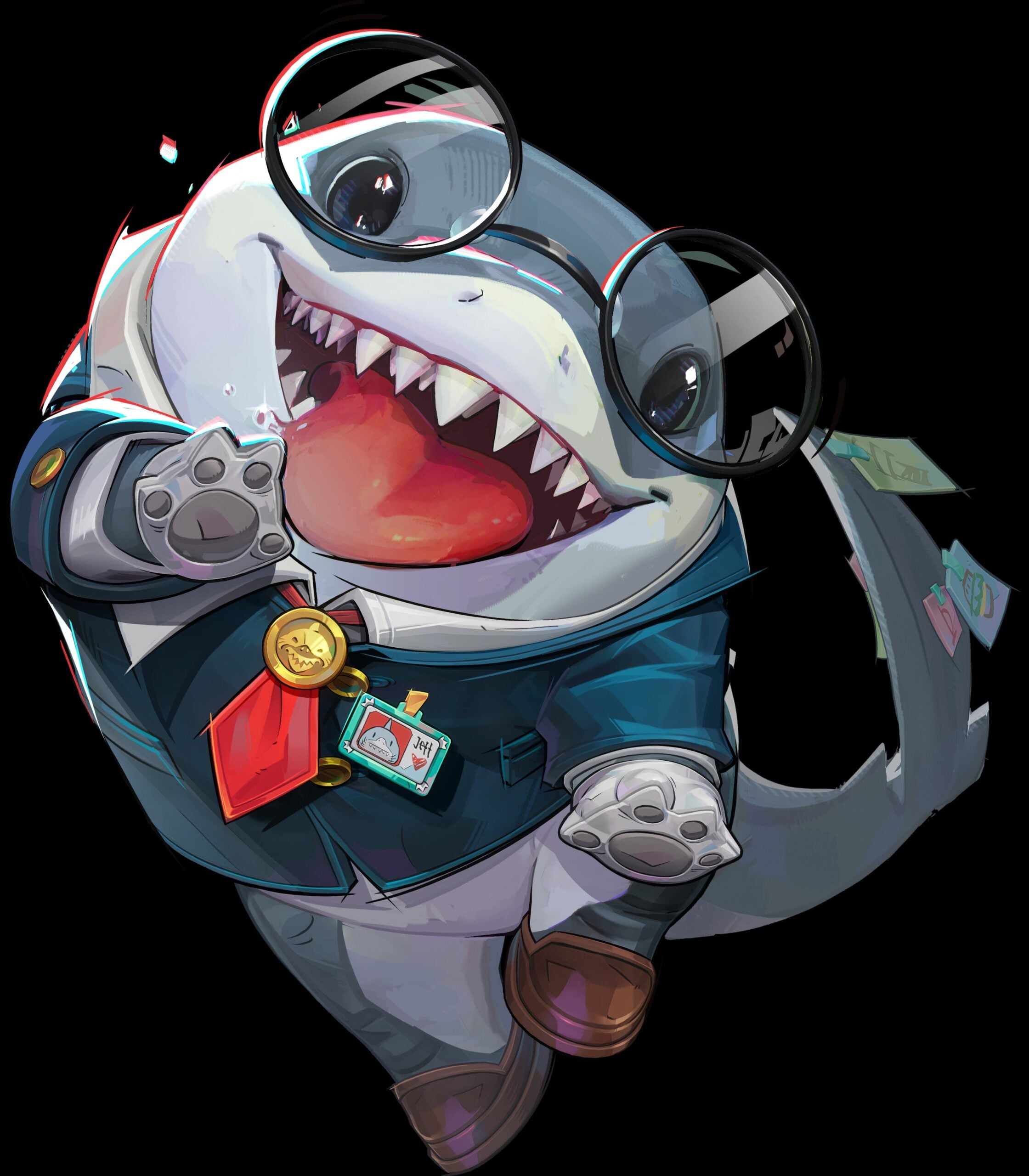 【合馬公式アカウント3】TADGEAR Shark-Skin Jeff the Land Shark: Business Shark – Rivalskins