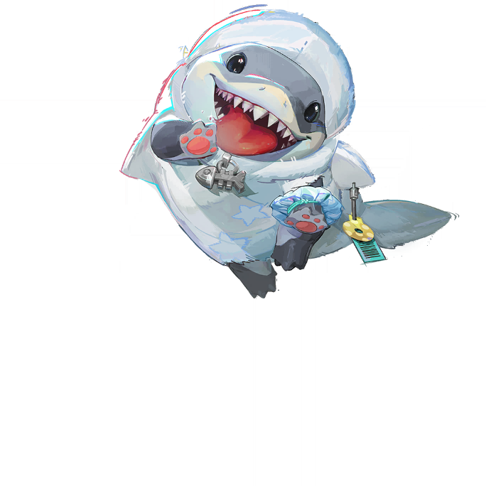 Incognito Blue skin for Jeff the Land Shark in Marvel Rivals