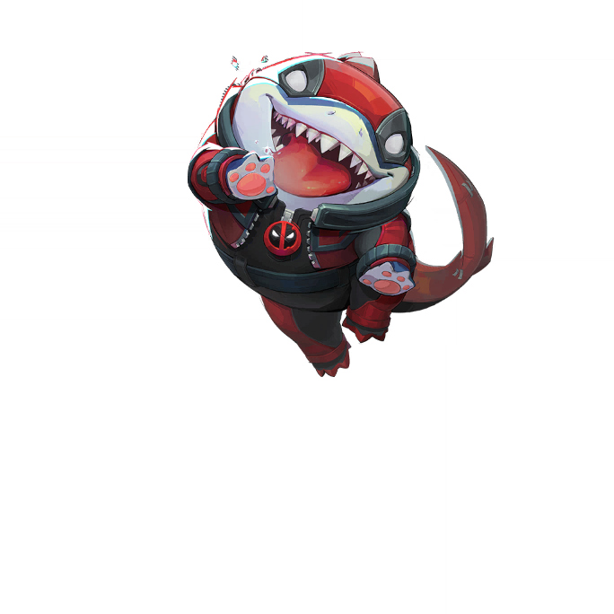 Jeff-Pool skin for Jeff the Land Shark in Marvel Rivals