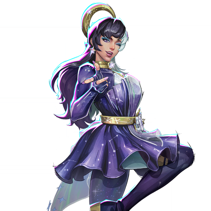 Dark Nebula skin for Luna Snow in Marvel Rivals