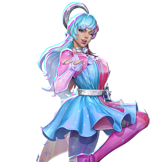 Pink Planets skin for Luna Snow in Marvel Rivals