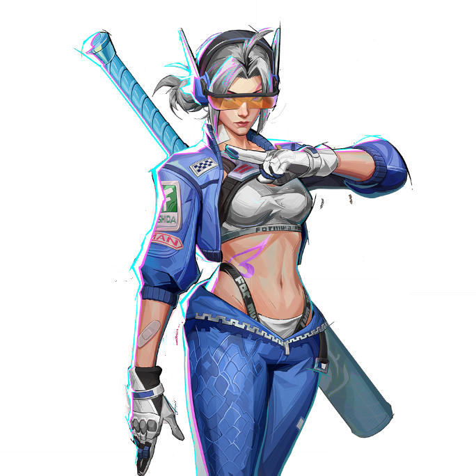 BLUE BOLT Costume