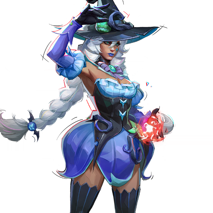Azure Augury skin for Scarlet Witch in Marvel Rivals