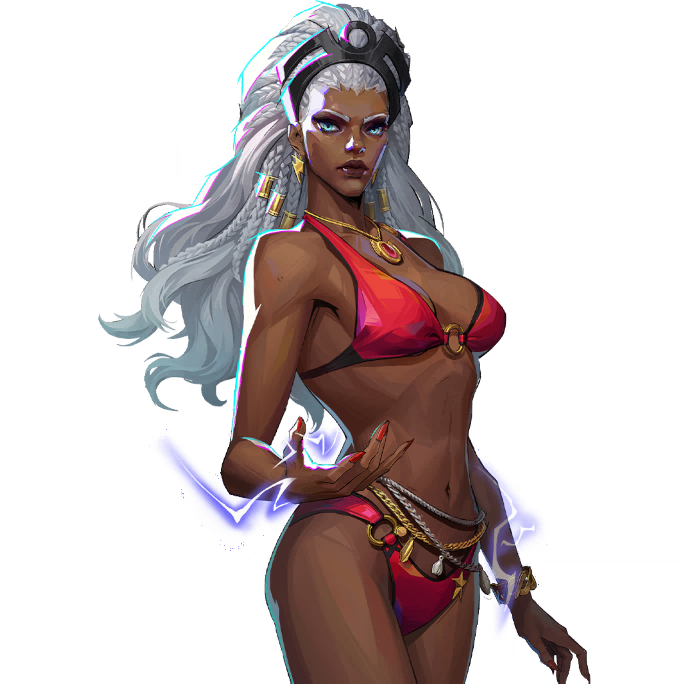 Crimson Clouds skin for Storm in Marvel Rivals