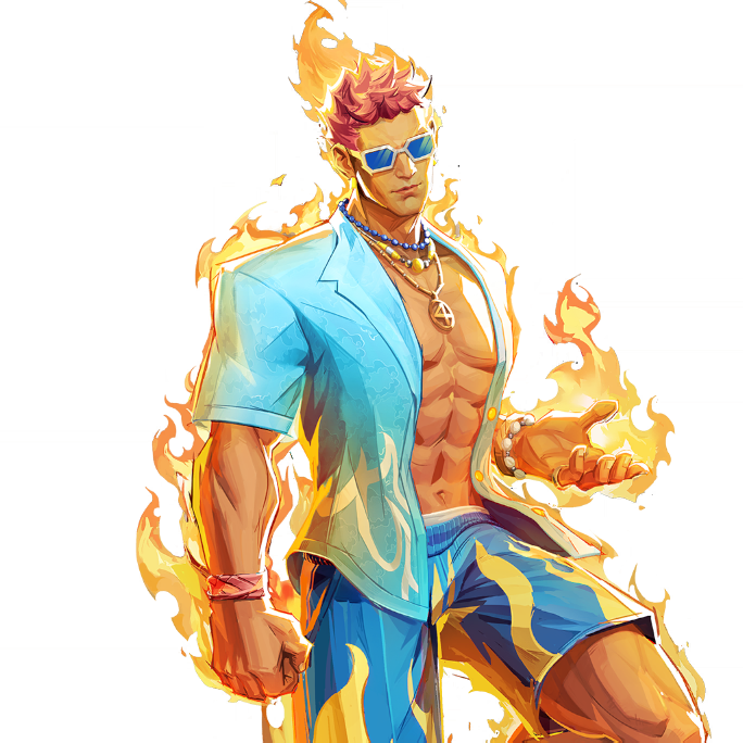 Indigo Inferno Costume