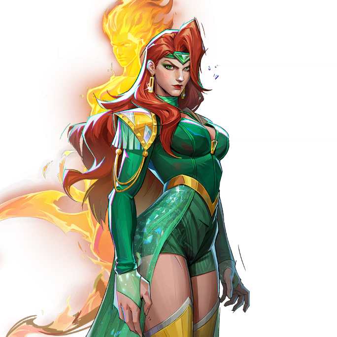 Viridian Vogue skin for Phoenix in Marvel Rivals