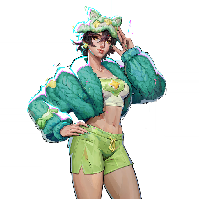 Viridian Vibes skin for Jubilee in Marvel Rivals