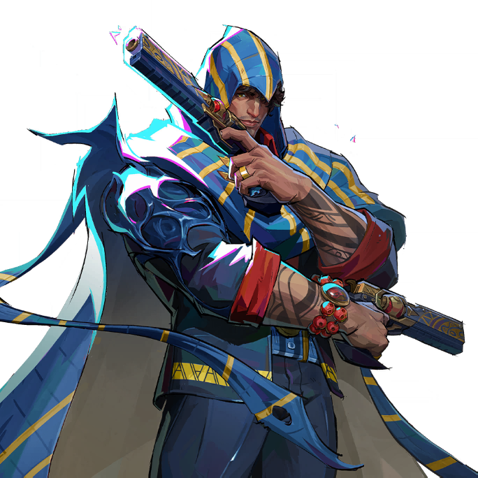 Sapphire Sands skin for The Hood in Marvel Rivals