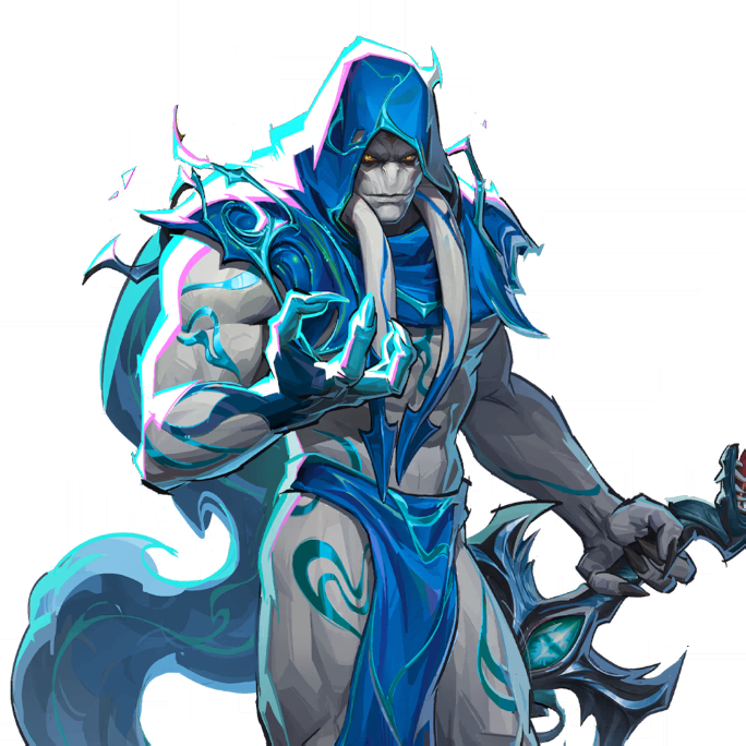 Blue Requiem skin for GORR THE GOD BUTCHER in Marvel Rivals