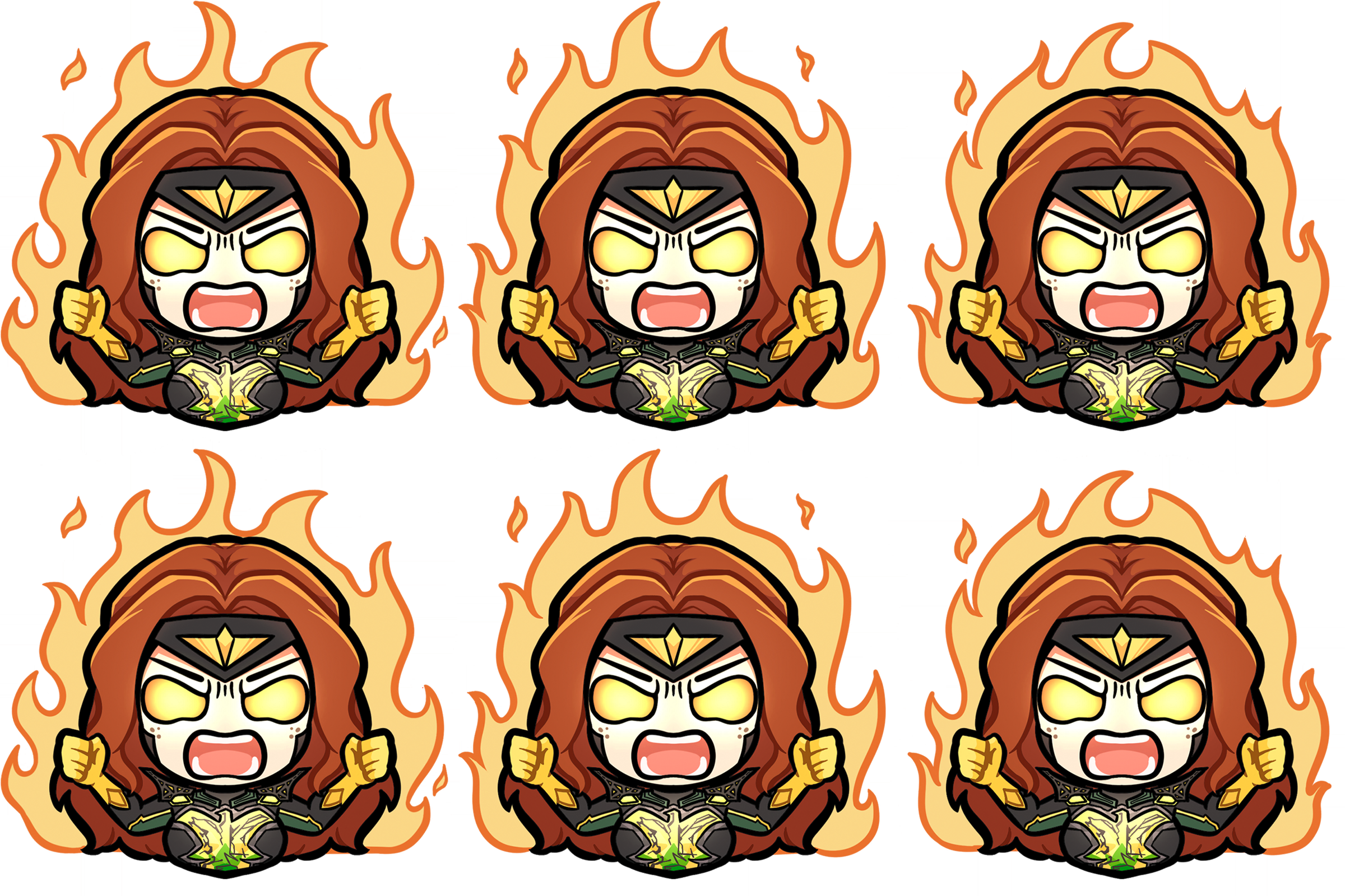 Fired Up Symbols Emoticons
