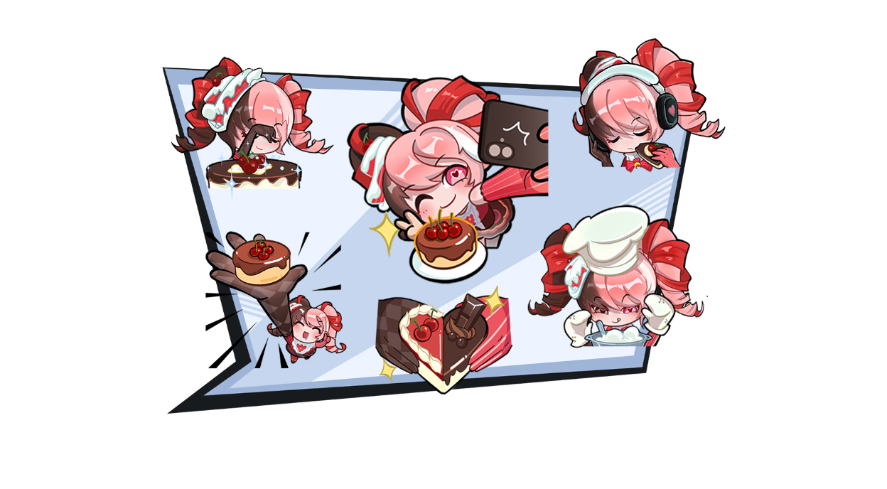 Luna Snow - Cherry Delight Emoji Bundle