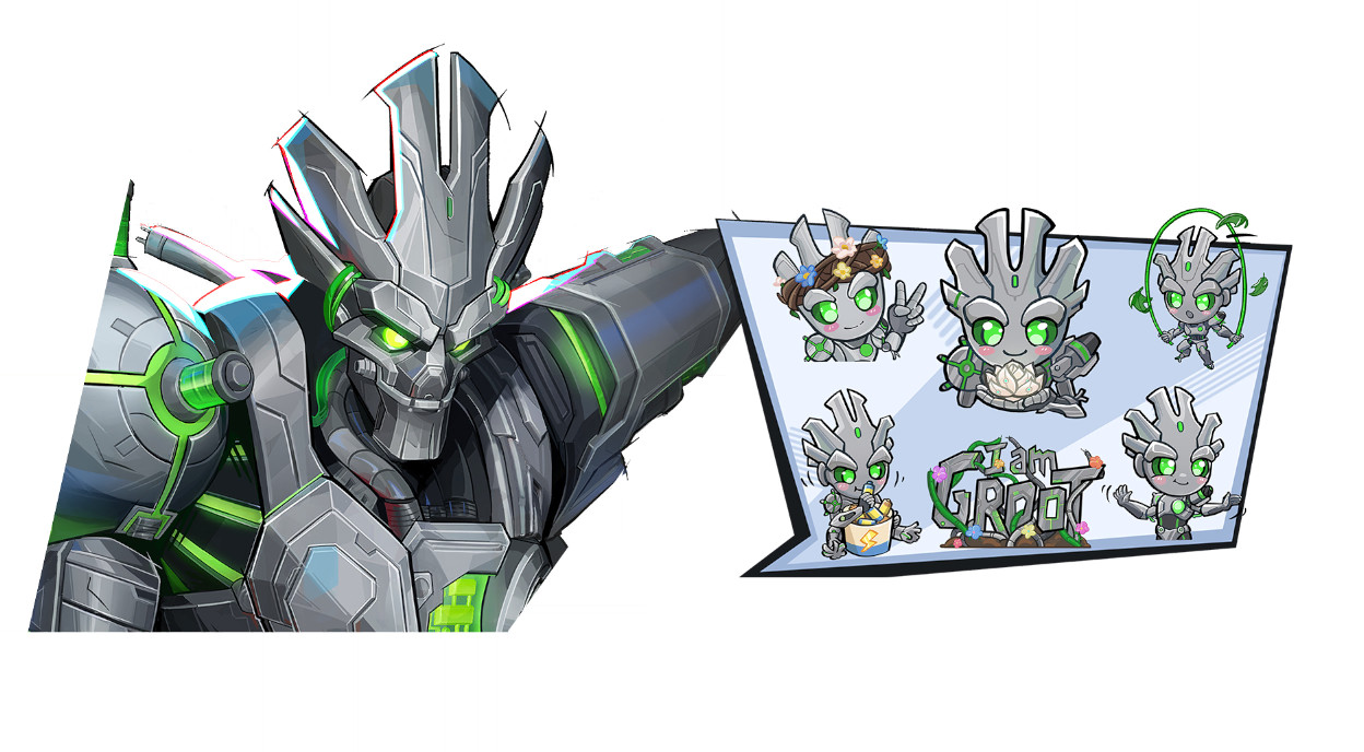 MECHA-FLORA & EMOJI COMBO BUNDLE