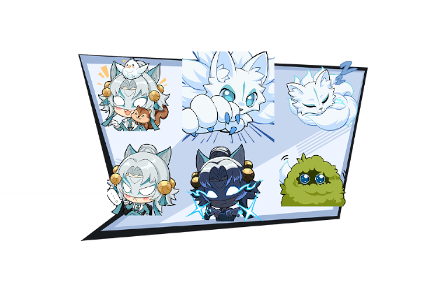 WHITE FOX - EMOJI BUNDLE